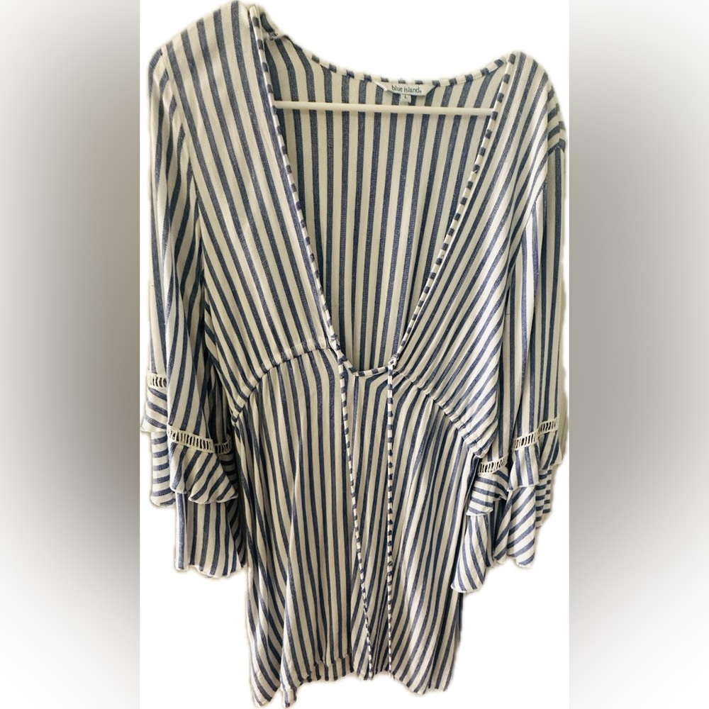 Blue Island swim coverup size Large